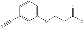 methyl 3-(3-cyanophenoxy)propanoate Struktur