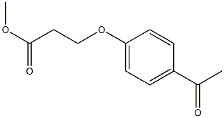 methyl 3-(4-acetylphenoxy)propanoate Struktur