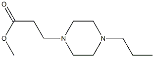 methyl 3-(4-propylpiperazin-1-yl)propanoate Struktur