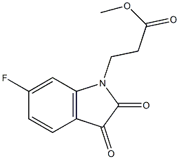 methyl 3-(6-fluoro-2,3-dioxo-2,3-dihydro-1H-indol-1-yl)propanoate Struktur