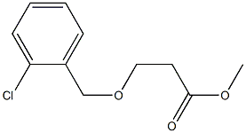 methyl 3-[(2-chlorophenyl)methoxy]propanoate Struktur