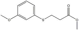 methyl 3-[(3-methoxyphenyl)sulfanyl]propanoate Struktur