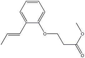 methyl 3-[2-(prop-1-en-1-yl)phenoxy]propanoate Struktur