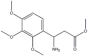 methyl 3-amino-3-(2,3,4-trimethoxyphenyl)propanoate Struktur