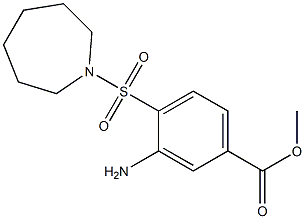 methyl 3-amino-4-(azepane-1-sulfonyl)benzoate Struktur