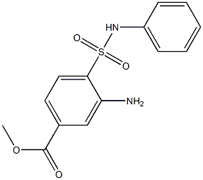 methyl 3-amino-4-(phenylsulfamoyl)benzoate Struktur