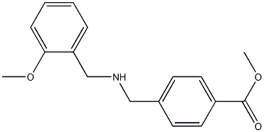 methyl 4-({[(2-methoxyphenyl)methyl]amino}methyl)benzoate Struktur