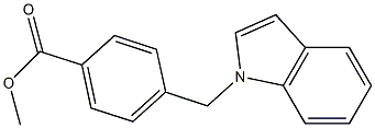 methyl 4-(1H-indol-1-ylmethyl)benzoate Struktur