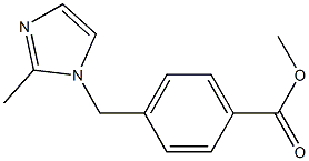 methyl 4-[(2-methyl-1H-imidazol-1-yl)methyl]benzoate Struktur