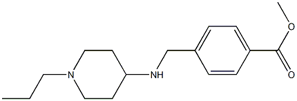 methyl 4-{[(1-propylpiperidin-4-yl)amino]methyl}benzoate Struktur