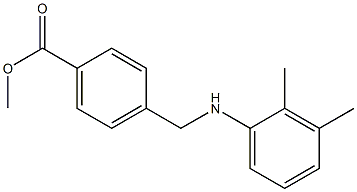 methyl 4-{[(2,3-dimethylphenyl)amino]methyl}benzoate Struktur