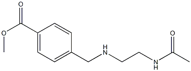 methyl 4-{[(2-acetamidoethyl)amino]methyl}benzoate Struktur