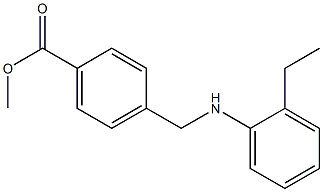 methyl 4-{[(2-ethylphenyl)amino]methyl}benzoate Struktur