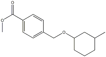 methyl 4-{[(3-methylcyclohexyl)oxy]methyl}benzoate Struktur