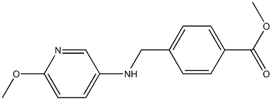 methyl 4-{[(6-methoxypyridin-3-yl)amino]methyl}benzoate Struktur