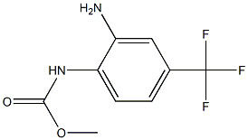 methyl N-[2-amino-4-(trifluoromethyl)phenyl]carbamate Struktur