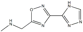 methyl({[3-(4H-1,2,4-triazol-3-yl)-1,2,4-oxadiazol-5-yl]methyl})amine Struktur