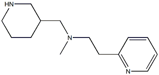 methyl(piperidin-3-ylmethyl)[2-(pyridin-2-yl)ethyl]amine Struktur