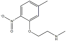 methyl[2-(5-methyl-2-nitrophenoxy)ethyl]amine Struktur