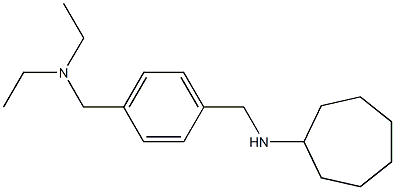 N-({4-[(diethylamino)methyl]phenyl}methyl)cycloheptanamine Struktur