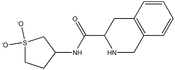 N-(1,1-dioxidotetrahydrothien-3-yl)-1,2,3,4-tetrahydroisoquinoline-3-carboxamide Struktur