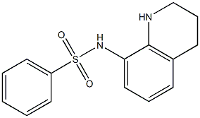 N-(1,2,3,4-tetrahydroquinolin-8-yl)benzenesulfonamide Struktur