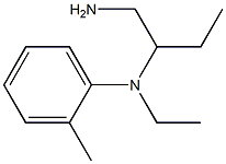 N-(1-aminobutan-2-yl)-N-ethyl-2-methylaniline Struktur