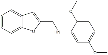 N-(1-benzofuran-2-ylmethyl)-2,5-dimethoxyaniline Struktur