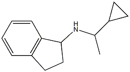 N-(1-cyclopropylethyl)-2,3-dihydro-1H-inden-1-amine Struktur