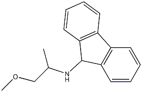 N-(1-methoxypropan-2-yl)-9H-fluoren-9-amine Struktur