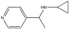 N-(1-pyridin-4-ylethyl)cyclopropanamine Struktur