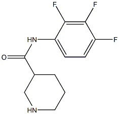 N-(2,3,4-trifluorophenyl)piperidine-3-carboxamide Struktur