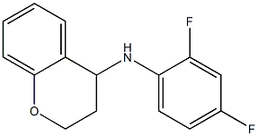 N-(2,4-difluorophenyl)-3,4-dihydro-2H-1-benzopyran-4-amine Struktur