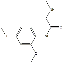 N-(2,4-dimethoxyphenyl)-2-(methylamino)acetamide Struktur