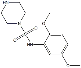 N-(2,5-dimethoxyphenyl)piperazine-1-sulfonamide Struktur