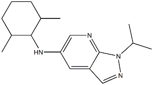 N-(2,6-dimethylcyclohexyl)-1-(propan-2-yl)-1H-pyrazolo[3,4-b]pyridin-5-amine Struktur