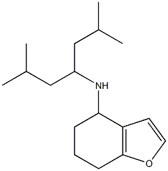 N-(2,6-dimethylheptan-4-yl)-4,5,6,7-tetrahydro-1-benzofuran-4-amine Struktur