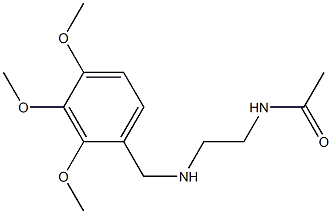 N-(2-{[(2,3,4-trimethoxyphenyl)methyl]amino}ethyl)acetamide Struktur