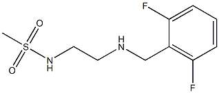 N-(2-{[(2,6-difluorophenyl)methyl]amino}ethyl)methanesulfonamide Struktur