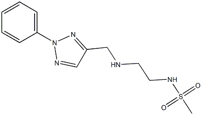 N-(2-{[(2-phenyl-2H-1,2,3-triazol-4-yl)methyl]amino}ethyl)methanesulfonamide Struktur