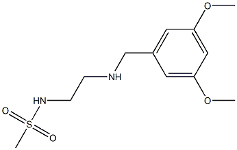 N-(2-{[(3,5-dimethoxyphenyl)methyl]amino}ethyl)methanesulfonamide Struktur