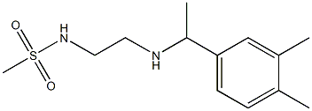 N-(2-{[1-(3,4-dimethylphenyl)ethyl]amino}ethyl)methanesulfonamide Struktur