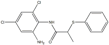 N-(2-amino-4,6-dichlorophenyl)-2-(phenylsulfanyl)propanamide Struktur