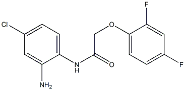 N-(2-amino-4-chlorophenyl)-2-(2,4-difluorophenoxy)acetamide Struktur