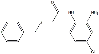 N-(2-amino-4-chlorophenyl)-2-(benzylsulfanyl)acetamide Struktur