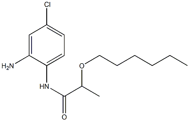 N-(2-amino-4-chlorophenyl)-2-(hexyloxy)propanamide Struktur