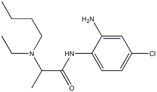 N-(2-amino-4-chlorophenyl)-2-[butyl(ethyl)amino]propanamide Struktur