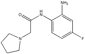 N-(2-amino-4-fluorophenyl)-2-pyrrolidin-1-ylacetamide Struktur