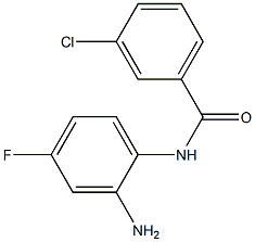 N-(2-amino-4-fluorophenyl)-3-chlorobenzamide Struktur