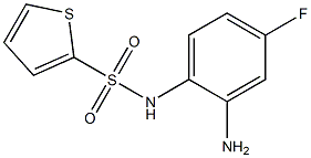 N-(2-amino-4-fluorophenyl)thiophene-2-sulfonamide Struktur